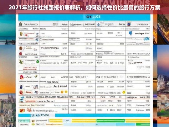 2021年旅行社线路报价表解析，如何选择性价比最高的旅行方案